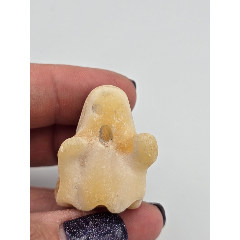 Set of 3 Crystal Carved Miniatures Goddess Ghost squirrel,  dollhouse, minis‎ - Picture 4 of 11